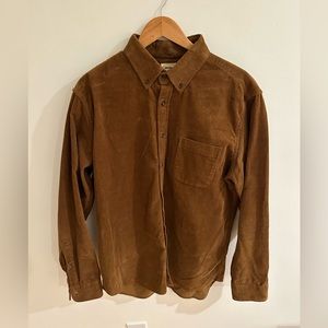 Taylor Stitch Jack Shirt Brown Corduroy XL 44 Mens Long Sleeve
